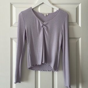 Fitted Lavender Top